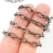 Sterling Silver Flat Thick Cable Chain